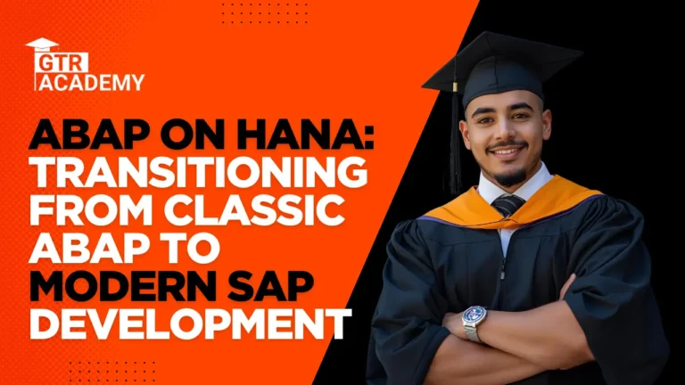 Shift from Classic ABAP to ABAP on HANA
