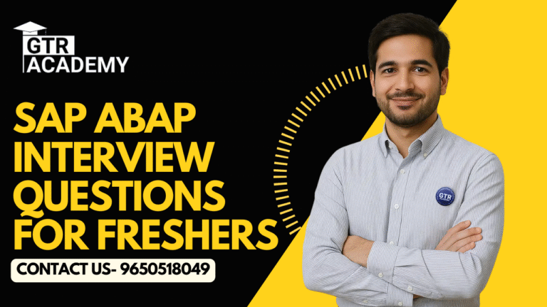 SAP ABAP Interview Questions for Freshers