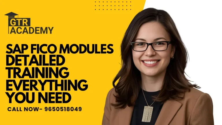 SAP FICO Modules Detailed Training
