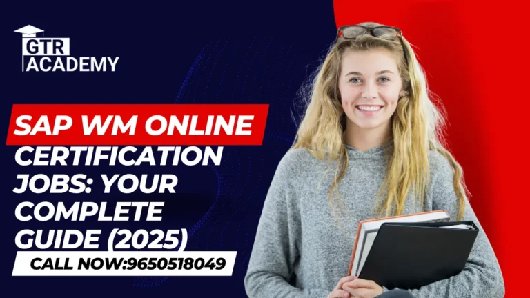 SAP WM Online Certification Jobs