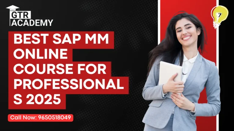 SAP MM Online Course for Professionals