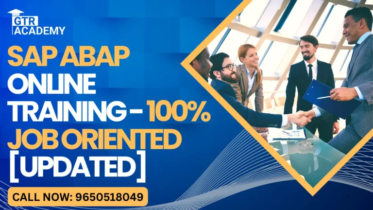SAP ABAP Online Training – 100% Job Oriented