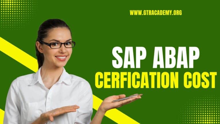 SAP ABAP Certification Cost in India