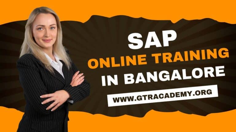 SAP Online Training in Bangalore