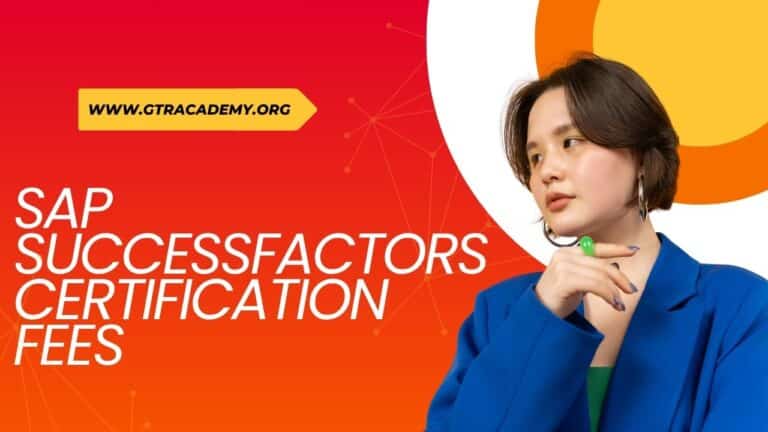 SAP SuccessFactors Certification Fees