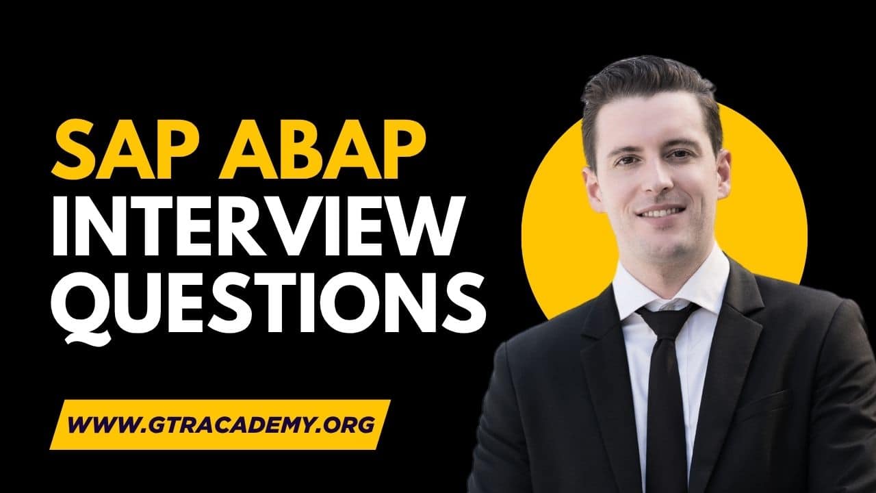 Basic SAP ABAP Interview Questions for Freshers