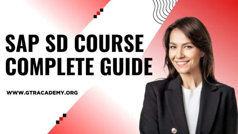 SAP SD Course