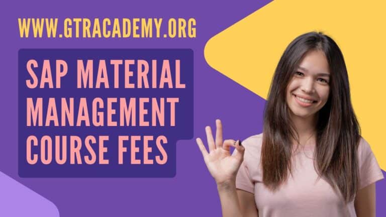 SAP Material Management Course Fees