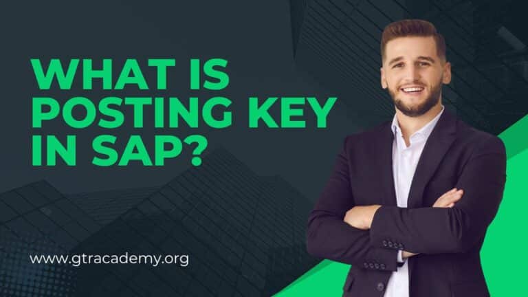 What is Posting Key in SAP?