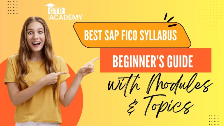 SAP FICO Syllabus