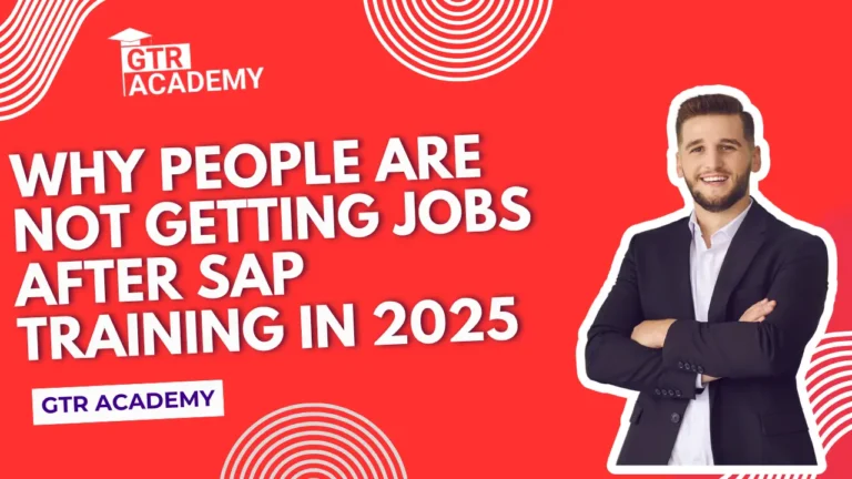 Why People Are Not Getting Jobs After SAP Training