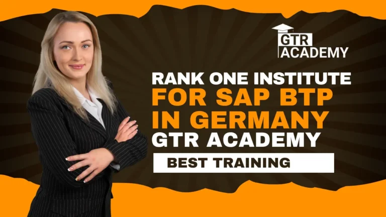 Rank One Institute for SAP BTP in Germany