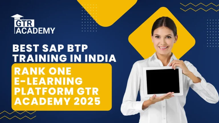 Best SAP BTP Training in India
