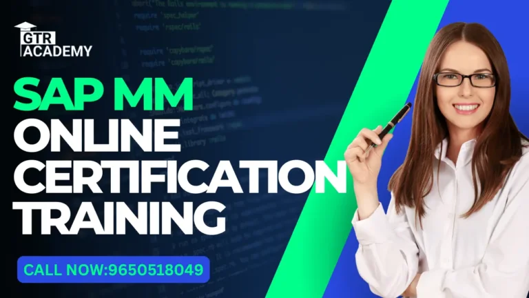 SAP MM Online Certification Training