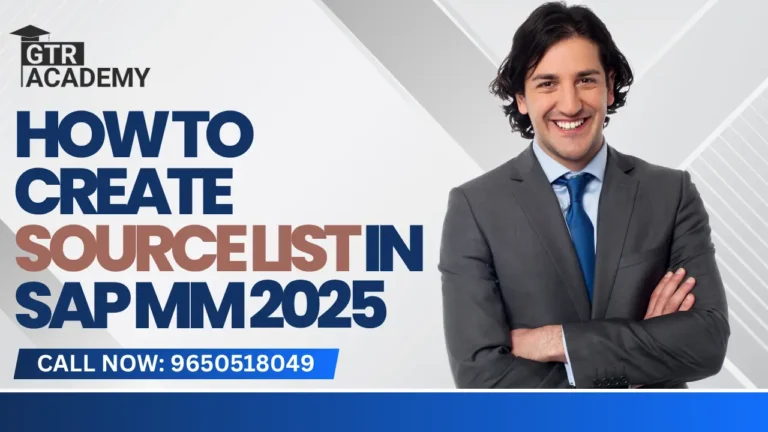 How to Create Source List in SAP MM