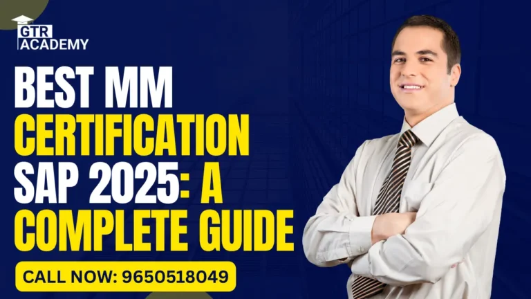 In today’s competitive job market, having professional certification can make a big difference in your career growth. One of the most valuable certifications in the ERP domain is the SAP MM (Materials Management) Certification. It helps professionals gain in-depth knowledge of SAP’s material management module, which is a vital part of the supply chain process. If you are planning to get MM certification in SAP, this detailed guide will help you understand everything—from the course details to the certification process, cost, and career benefits. What is SAP MM? SAP MM (Materials Management) is one of the core modules of SAP ERP that deals with managing materials, inventory, and procurement processes in an organization. It ensures that the supply chain runs smoothly by handling purchasing, goods receipt, inventory management, and material planning. Almost every large organization uses SAP MM to manage its logistics and material flow efficiently. That’s why trained and certified SAP MM professionals are always in high demand across industries like manufacturing, retail, pharmaceuticals, and IT. Why Choose MM Certification in SAP? Getting certified in SAP MM gives you a strong advantage in your career. It validates your skills and knowledge of the SAP MM module and proves that you are capable of handling complex material management processes in real business environments. Here are some key reasons to consider MM certification in SAP: Career Growth: SAP-certified professionals often have more job opportunities and higher salaries than non-certified candidates. Industry Recognition: SAP certification is recognized worldwide and adds credibility to your professional profile. Skill Development: Learn both theoretical and practical aspects of material management and SAP processes. Job Readiness: Certification helps you prepare for real-world roles such as SAP MM Consultant, Procurement Manager, or Material Planner. Global Opportunities: SAP-certified professionals can work with multinational companies across the globe. SAP MM Certification Cost and Details The SAP MM certification cost may vary depending on your country, training provider, and course type. In India, the certification usually costs between ₹25,000 to ₹40,000 if taken through authorized SAP partners or online platforms. The certification exam tests your understanding of MM concepts, configuration, and practical scenarios. You can choose to prepare through SAP Learning Hub or join a trusted training institute like GTR Academy, which offers complete guidance, practical training, and certification support. SAP Certification Hub and Learning Hub If you want to get certified directly through SAP, you can use platforms like the SAP Certification Hub and SAP Learning Hub. SAP Learning Hub gives access to digital learning content, self-paced modules, and practice exams to help you prepare. SAP Certification Hub is where you register for and take your SAP certification exam online. These platforms allow learners to study at their own pace and gain official SAP credentials recognized worldwide. MM Certification SAP Exam Overview The MM certification SAP exam includes multiple-choice and scenario-based questions to test your theoretical and practical understanding. The exam typically covers the following topics: Basics of SAP and ERP Procurement process Purchase requisitions and orders Goods receipt and inventory management Valuation and account determination Invoice verification Material master data and vendor master Pricing and reporting To pass the exam, you need to score at least 65% or higher, depending on the version of SAP you’re tested on. You can also find MM certification SAP questions and MM certification SAP PDF study materials online or through institutes like GTR Academy that provide updated resources and mock tests. How GTR Academy Helps You Get SAP MM Certified GTR Academy is one of the leading SAP training institutes that offers SAP MM certification training designed for both beginners and working professionals. The academy focuses on practical learning, hands-on exercises, and interview preparation to ensure students are fully ready for job placements. Here’s why GTR Academy is the best choice for SAP MM training and certification preparation: Expert Trainers: Learn from certified SAP professionals with real project experience. Comprehensive Curriculum: Updated training content covering all MM topics and real-time case studies. Flexible Learning Options: Choose from live online classes or recorded sessions. Affordable Fees: High-quality training at a reasonable cost. Certification Support: Guidance to register and prepare for the SAP MM certification exam. Placement Assistance: 100% job-oriented training with resume building and interview practice. With GTR Academy’s guidance, learners can confidently appear for the certification exam and build a successful SAP career. Career Opportunities After SAP MM Certification Once you complete your MM certification in SAP, a wide range of career opportunities open up for you. Companies across industries look for SAP MM professionals to manage their procurement and inventory systems effectively. Common job roles include: SAP MM Consultant Procurement Executive Supply Chain Analyst Inventory Manager Material Planner Purchase Manager SAP MM professionals can work in industries such as manufacturing, retail, logistics, oil and gas, construction, and pharmaceuticals. As your experience grows, you can move to higher positions like SAP Project Manager or SAP Functional Lead. Is SAP MM Certification Free? Many learners look for SAP certification free resources online. While SAP’s official certification exams are paid, you can access some free learning materials, tutorials, and PDFs to start your preparation. GTR Academy also provides free demo classes and introductory sessions to help you understand the SAP MM module before enrolling in the full course. Tips to Prepare for the MM Certification Exam Understand SAP Basics: Learn how SAP ERP works before diving into MM concepts. Follow a Structured Study Plan: Set a schedule and cover one topic at a time. Practice Regularly: Use the SAP system to perform real-time exercises. Use Updated Materials: Refer to the latest MM certification SAP PDF and SAP Learning Hub content. Take Mock Tests: Solve practice questions to build confidence and improve speed. Get Expert Guidance: Join a reputed institute like GTR Academy for hands-on support and personalized coaching. Top 10 Frequently Asked Questions About SAP MM Certification 1. What is SAP MM certification? SAP MM (Materials Management) certification is a professional credential that validates your skills in managing procurement, inventory, and material-related functions using SAP software. 2. Who can take the SAP MM certification exam? Anyone interested in ERP or supply chain management can take the exam — suitable for graduates, working professionals, and procurement managers. 3. What are the prerequisites for SAP MM certification? No strict prerequisites. Basic business process knowledge or experience in inventory/purchasing helps. 4. What is the cost of SAP MM certification? Generally ranges between ₹25,000 to ₹40,000 in India, including training and exam fees. 5. What topics are covered in the SAP MM certification exam? Material master data, procurement, goods receipt, inventory management, valuation, and pricing. 6. Where can I prepare for SAP MM certification? Via SAP Learning Hub or institutes like GTR Academy offering practical, job-oriented SAP MM training. 7. How do I take the SAP MM certification exam? Register online via the SAP Certification Hub. GTR Academy helps students with the registration and preparation process. 8. Is SAP MM certification free? No, but you can access free SAP training resources and demo classes online. 9. What kind of jobs can I get after SAP MM certification? SAP MM Consultant, Procurement Executive, Inventory Manager, and Supply Chain Analyst. 10. Why is GTR Academy the best choice for SAP MM certification training? Because of expert trainers, live projects, updated curriculum, certification guidance, and placement assistance. Conclusion Getting an MM certification in SAP is one of the smartest steps you can take for your professional growth. It not only enhances your technical knowledge but also opens doors to global job opportunities. With GTR Academy’s SAP MM Certification Training, you can master the skills needed to pass the exam and build a rewarding career in the SAP ecosystem. The academy provides job-oriented training, expert mentorship, and full placement support—helping you every step of the way toward success.