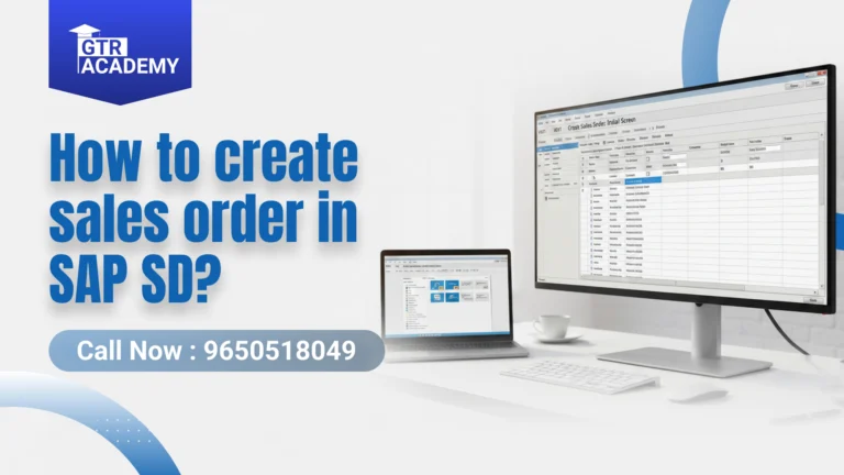 How to Create a Sales Order in SAP SD?